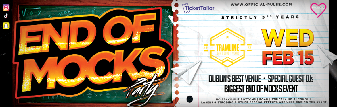 Pulse presents: The End of Mocks Party at Tramline (Strictly 3rd Years only)