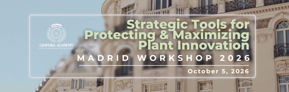 The CIOPORA Academy Workshop Madrid 2026