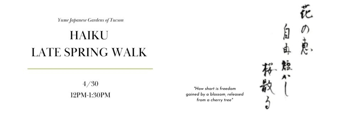 Haiku Late Spring Walk