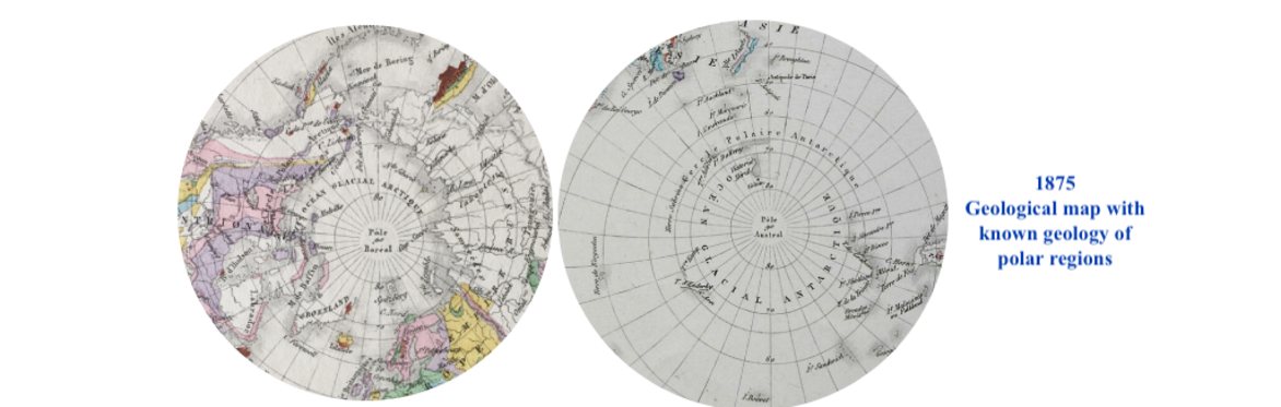 Geological Map with known geology of polar regions