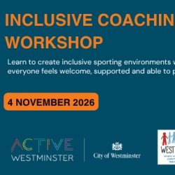 Inclusive Coaching Workshop - Wednesday 4th November 2026