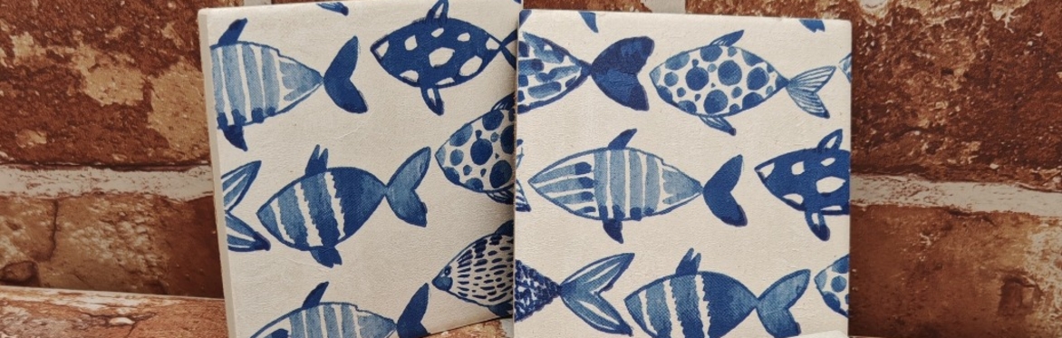 Tile Decoupage Coaster Making Workshop