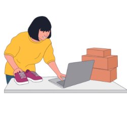 Graphic of online selling