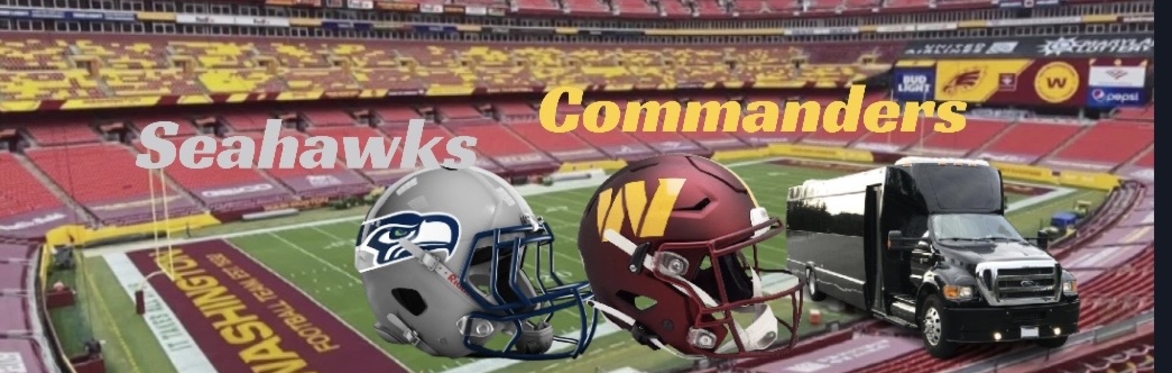 Round🏈Trip Shuttle Seahawks vs Commanders🔴🟡(WEEK 3) Northwest Stadium