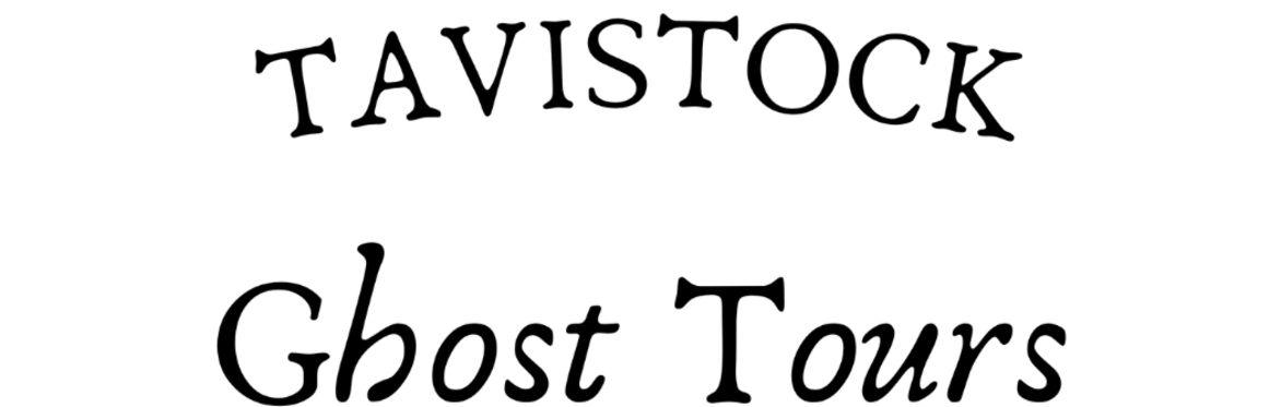words in red Tavistock Ghost Tours