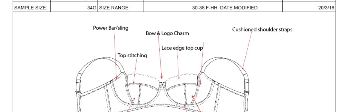 Create a Tech Pack for Lingerie, Swimwear and Athleisure.﻿ Short Course. Live event!