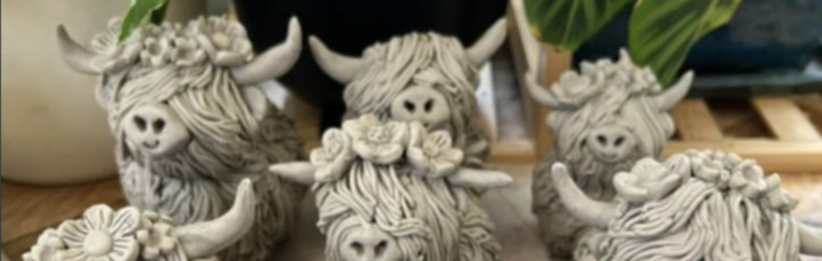 Adults Pottery - Highland cow/Sheep