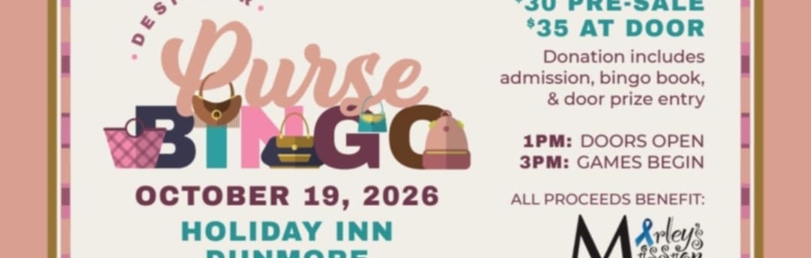 Marley's Mission Designer Purse Bingo