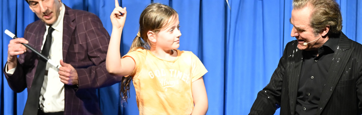 Levitating kid at the Broadway Magic Hour!