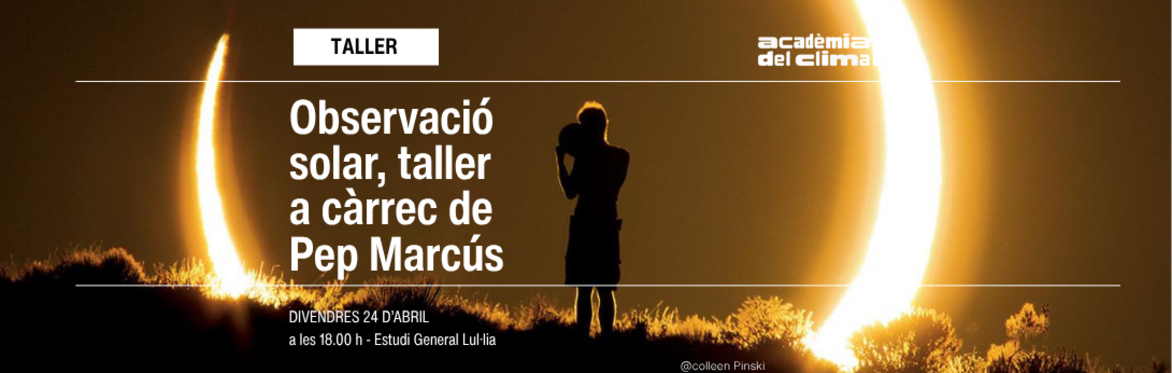 Observació solar a l’Estudi General Lul·lià