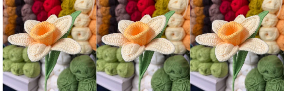 Crochet Flower Bouquet - Daffodil! - 2 Week Workshop!