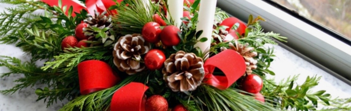 Adult Floristry - Christmas Table Centres
