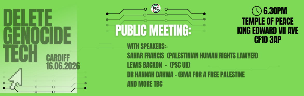 Delete Genocide Tech - PUBLIC MEETING