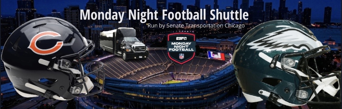 Round🏈Trip Shuttle to EAGLES vs 🐻BEARS (MNF) WEEK 3-Wacker Drive Shuttle