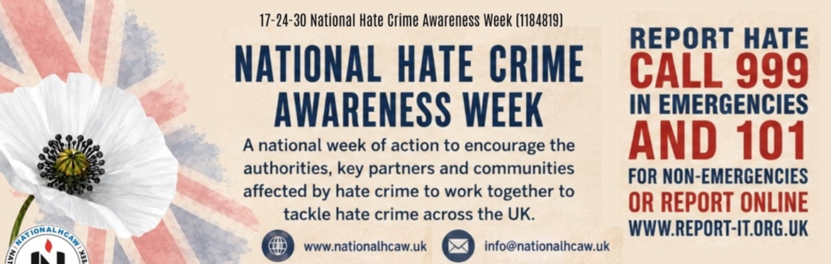 NationalHCAW Launch Event - Act of Hope and Remembrance for those affected by Hate Crime