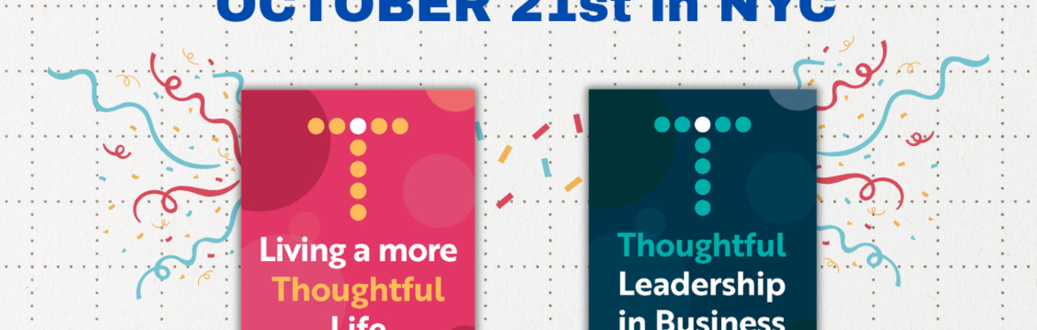 Bold letters spelling out Thoughtful Leadership Today Summit