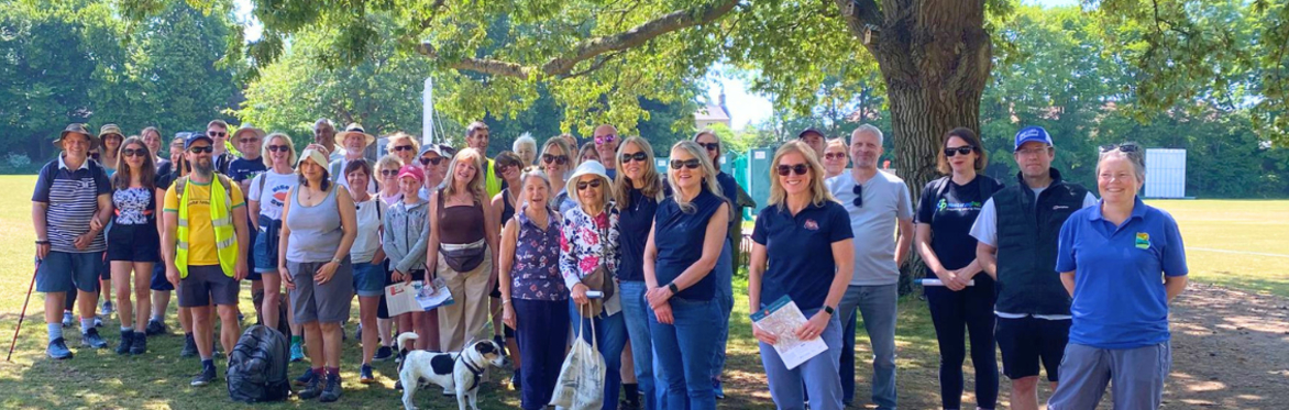 Picture of walkers at last year's community walk