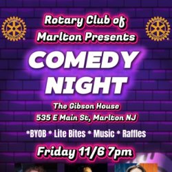 Marlton Rotary Comedy Night to Benefit Meals of Hope
