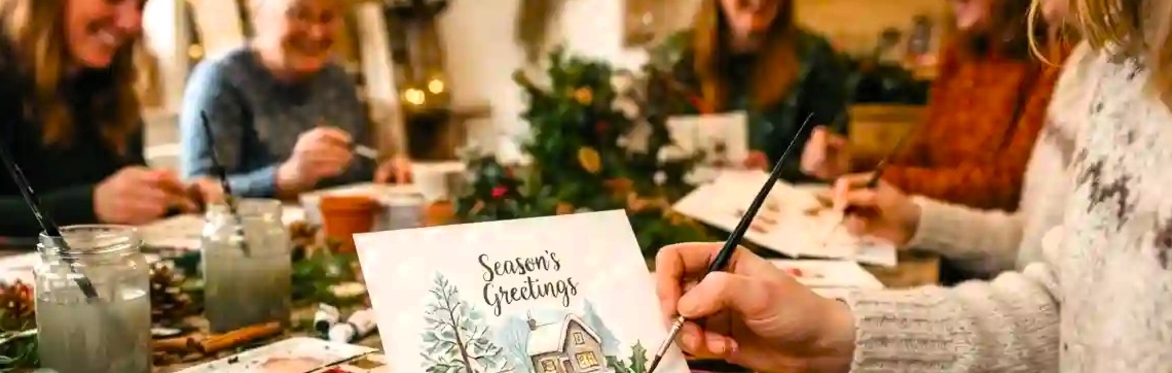 Hand Painting Christmas Cards & Papercraft Decorations Workshop. Burton Latimer