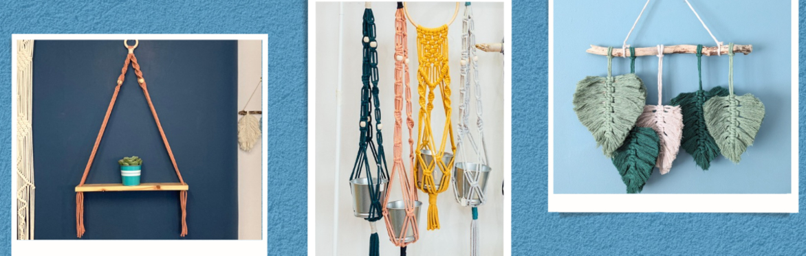 Macrame social - Make a Leaf wall hanging, Plant Hanger or Shelf
