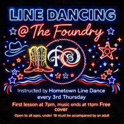 Line Dancing at The Foundry with Hometown Line Dancing!
