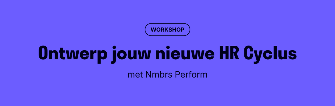 Ontwerp jouw nieuwe HR cyclus met Performance
