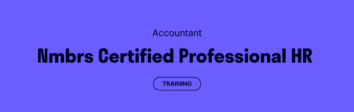 Nmbrs Certified Professional HR