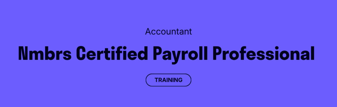 Nmbrs Certified Payroll Professional