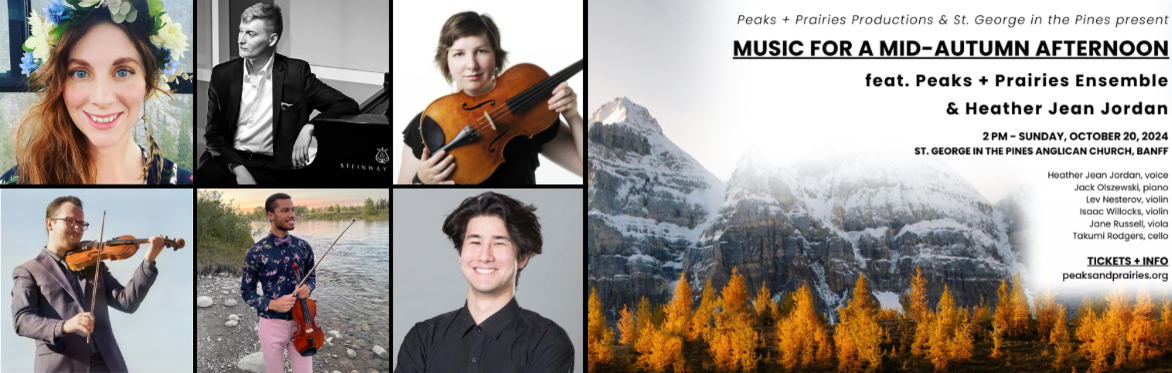 Peaks + Prairies Ensemble & Heather Jean Jordan - Live in Banff - Music for a mid-Autumn Afternoon