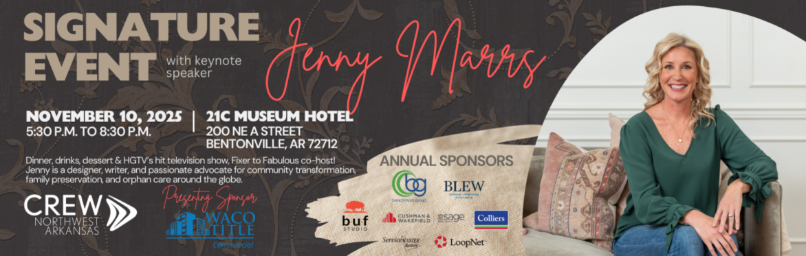 CREW Northwest Arkansas Signature Event with Keynote Speaker Jenny Marrs