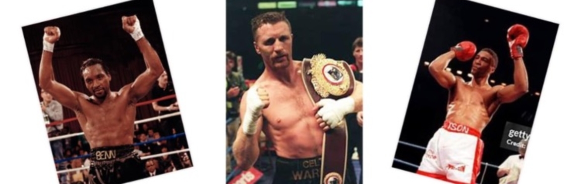 Nigel Benn, Steve Collins, Michael Watson & Henry Wharton