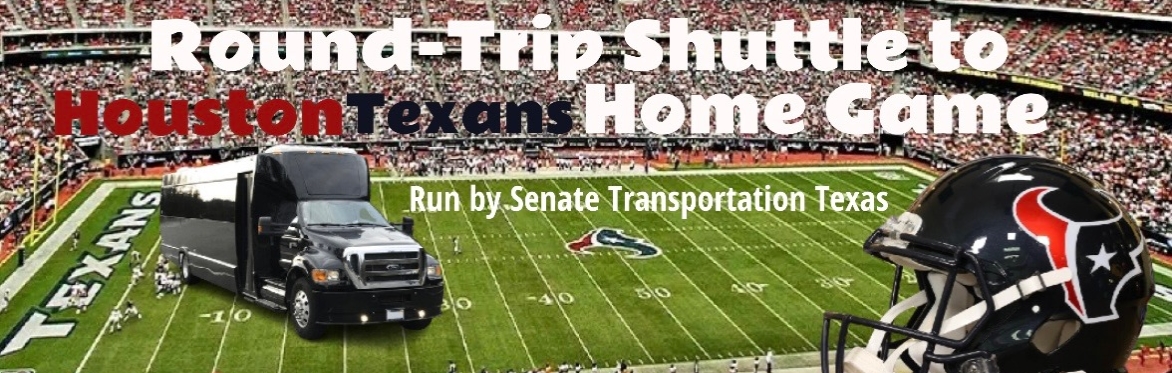 Round-Trip Shuttle to 2026🐂HOUSTON TEXANS🏈Home Games @NRG Stadium