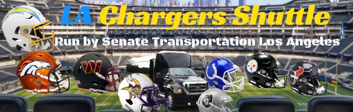 Round-Trip Shuttle to 2026⚡LA CHARGERS 🏈HOME GAMES @SOFI STADIUM