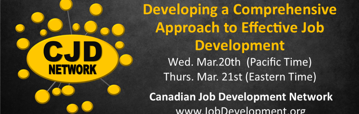 Developing a Comprehensive Approach to Effective Job Development