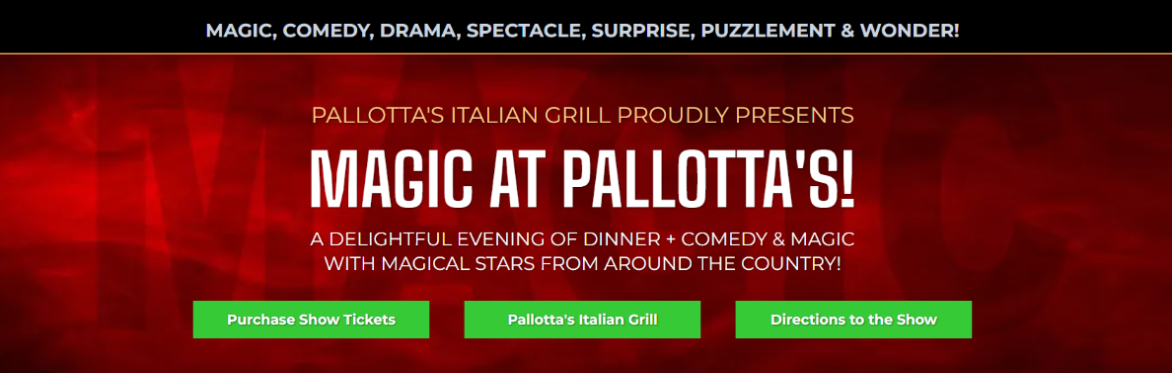 Magic at Pallotta's with Magician Max Zawacki!