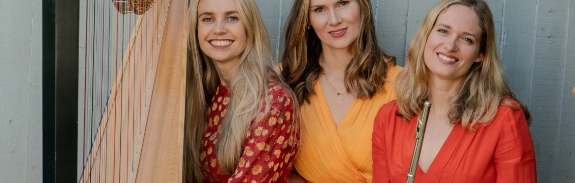 Erda Ensemble: Marta Fontanals-Simmons (mezzo soprano) with Olivia Jageurs (harp) and Chloe Vincent (flute)