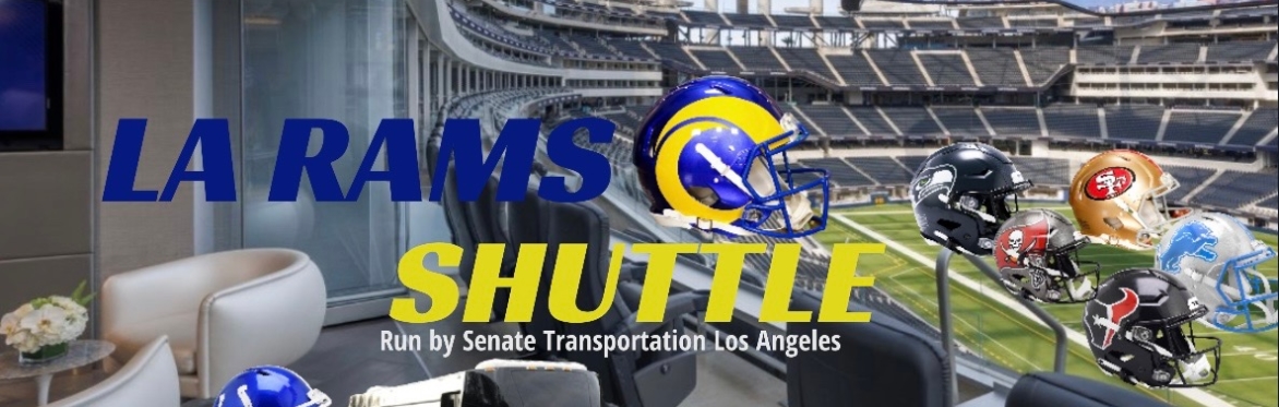 Round-Trip Shuttle🔵🟡2026 🐏LA RAMS🏈HOME GAMES @SOFI STADIUM