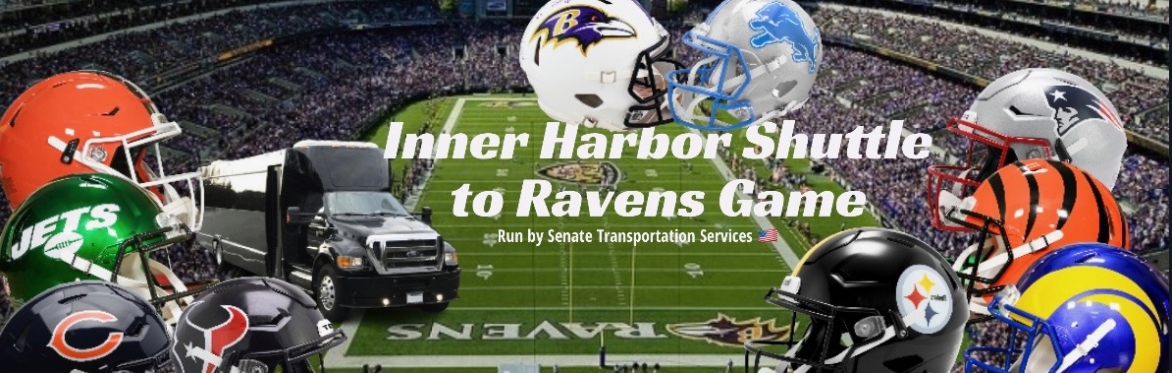Inner Harbor ROUND-TRIP shuttle to🏈RAVENS STADIUM🟣⚫(M&T BANK STADIUM)