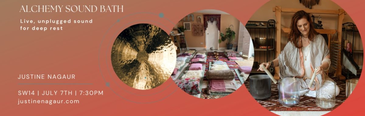 Alchemy Sound Bath Live, unplugged sound for deep rest