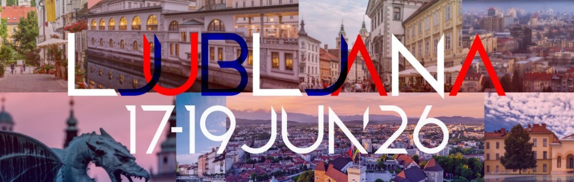 Ljubljana 2026 conference logo, BT workshops dates & venue