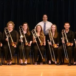 Image of UD trombone choir