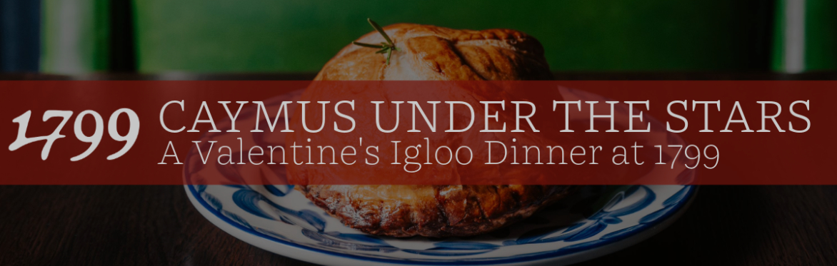 Caymus Under the Stars: A Valentine's Igloo Dinner at 1799