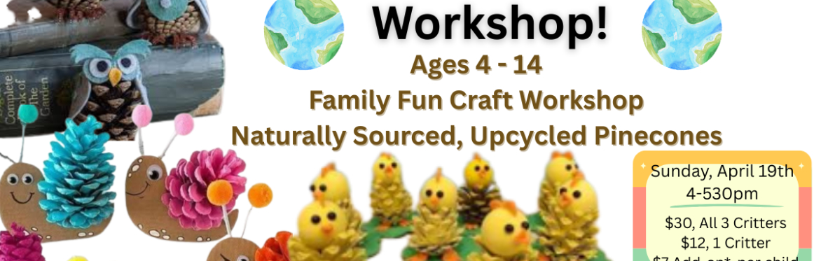 🌿 Earth Day Critter Craft Workshop!