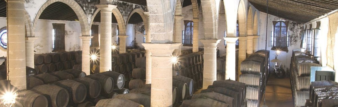 Interior of the Lustau bodega solera