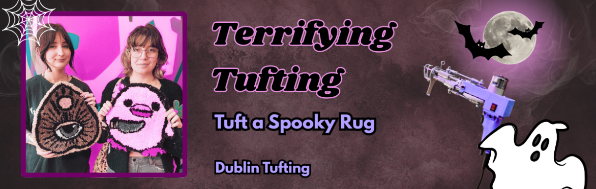 People Sitting Tufting Rugs In A Group (Banner)