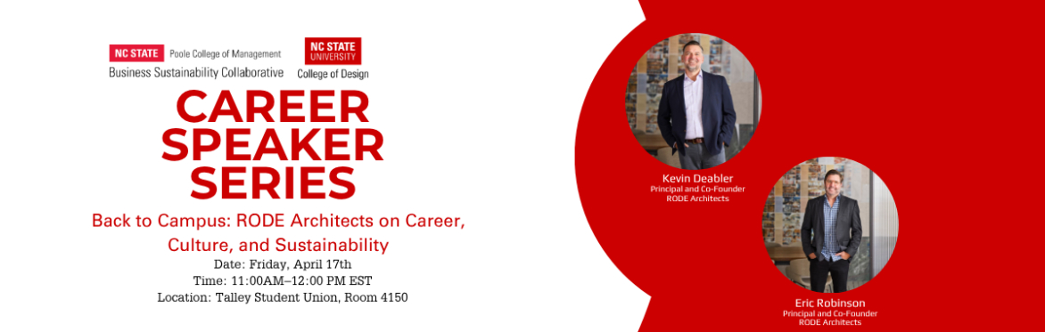 BSC Career Speaker Series -  Back to Campus: RODE Architects on Career, Culture, and Sustainability