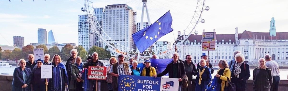 Suffolk for Europe Coach trip to National Rejoin March  Sat. 23rd September