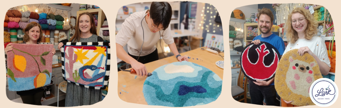 Tufting - Make a 50cm x 50cm Rug! 2 Part Workshop