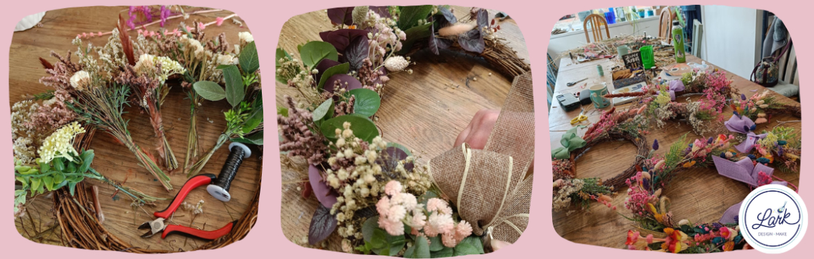 Dried Flower Wreath Making