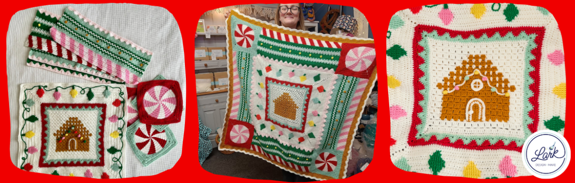 Gingerbread Christmas Blanket Crochet Along - 7 week evening club